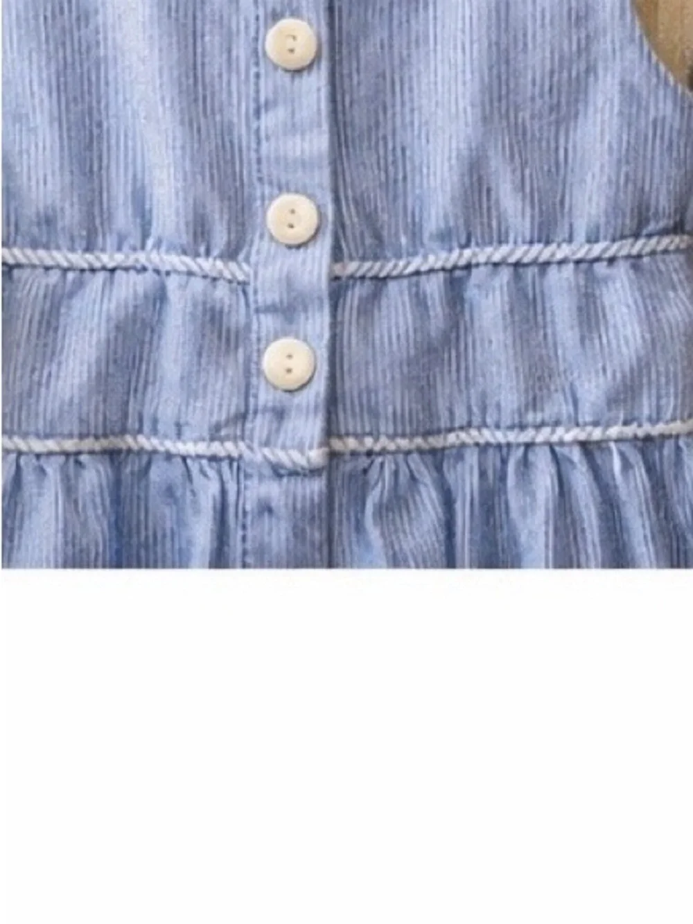 Heirloom Sweet Pea Coastal Fish Embroidered Seersucker Luxury Smocked Dress Sz 6